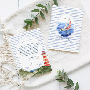 Ahoy Petit Marin Carte Livres pour Bébé Nautique Enclosure Card