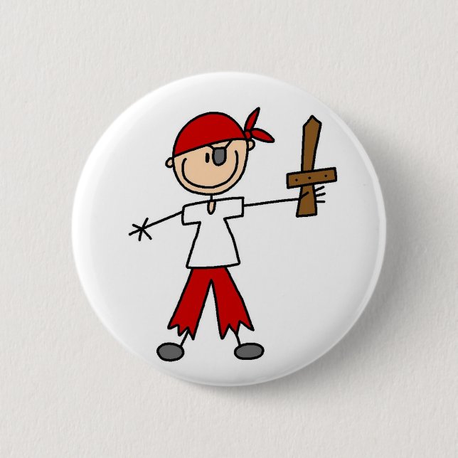 Ahoy Pirate Button (Front)