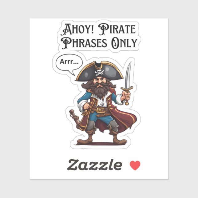 Ahoy! Pirate Phrases Only (Sheet)