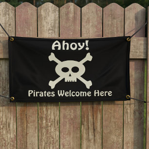 Ahoy! Pirates Welcome Here Banner