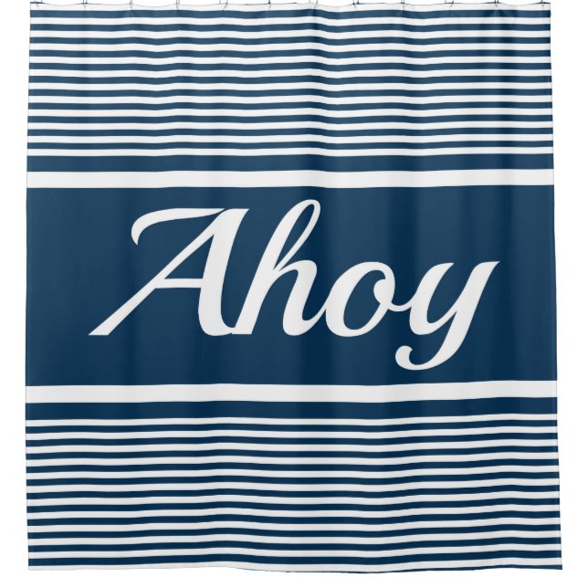 Ahoy Shower Curtain (Front)