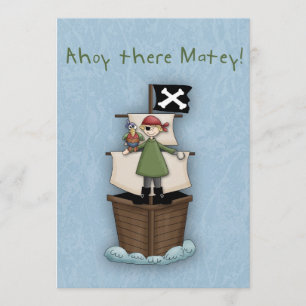 Ahoy There Matey Invite
