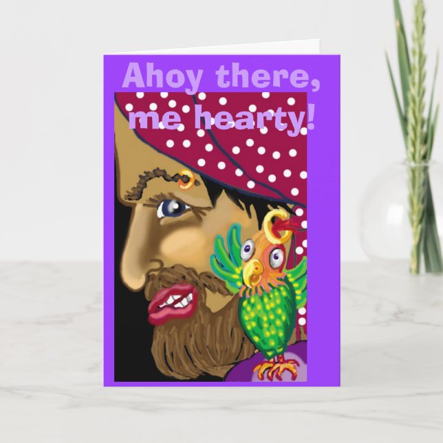 Ahoy there,me hearty! Pirate party invitation (Front)