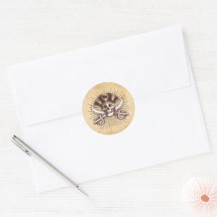 Ahoy There Pirate Birthday Envelope Seal