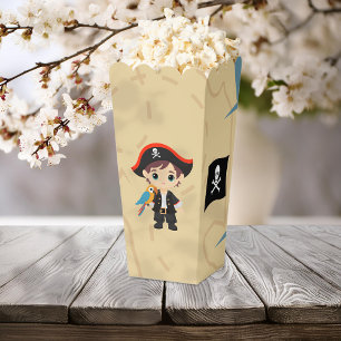 Ahoy There! Pirate Boy Birthday Party Popcorn Box