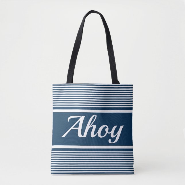 Ahoy Tote Bag (Front)