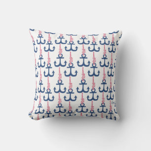 Ahoy Vintage Anchor pattern. Cushion
