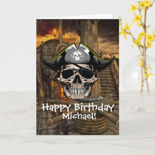  Ahoy, Young Buccaneers Birthday Card