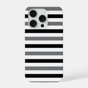 Ahs Black and white stripes design iPhone 15 Pro Case