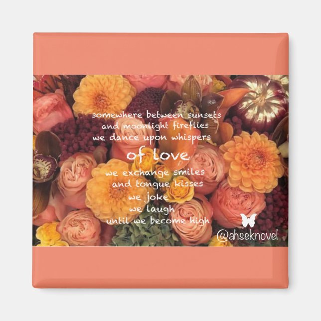 Ahsek Novel Poetry Magnet 5 (Front)