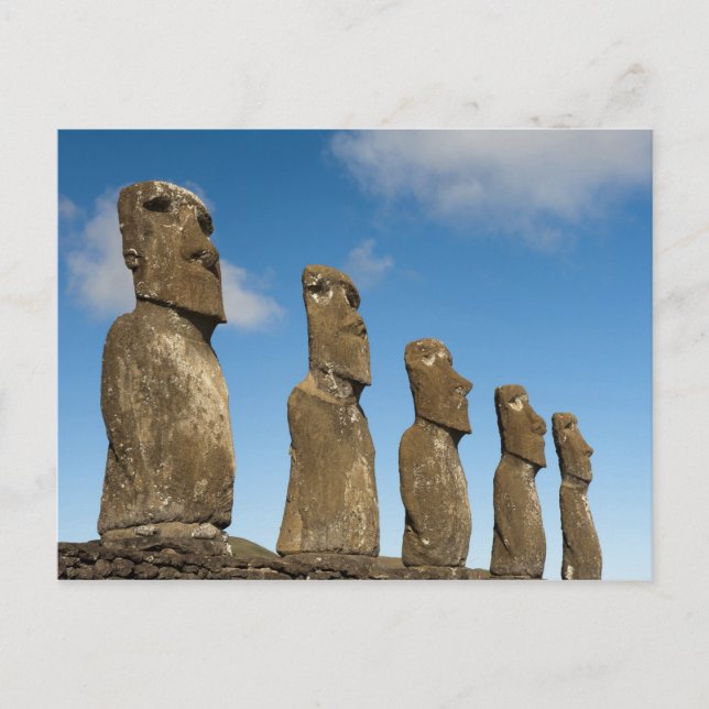 Ahu Akivi, Rapa Nui, Easter Island, Chile 2 Postcard (Front)