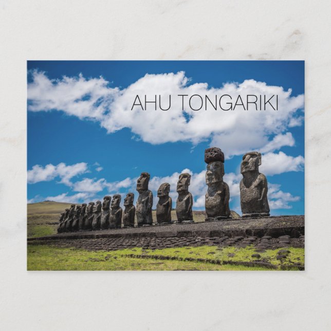 Ahu Tongariki, Rapa Nui, Easter Island Postcard (Front)
