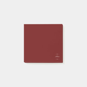 Ahua Original Logo Burgundy Post-it Notes