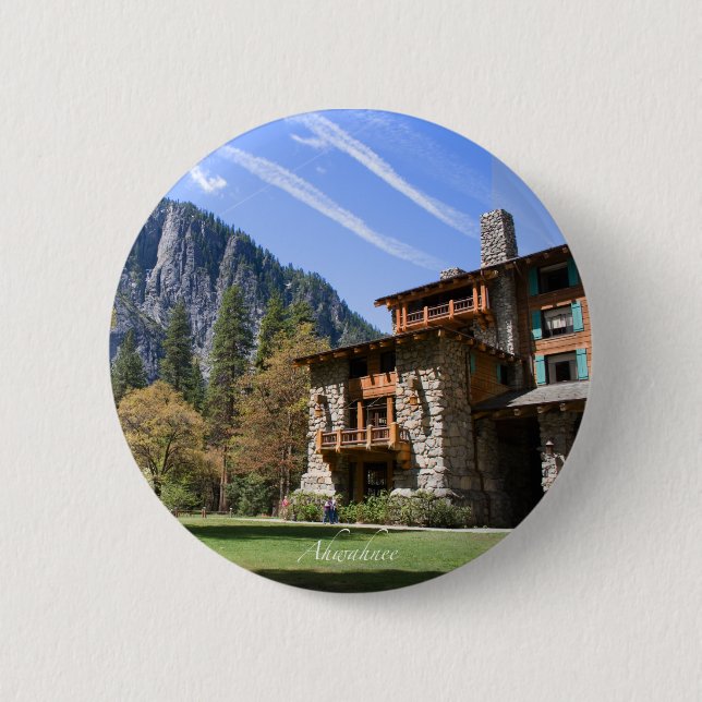 Ahwahnee 6 Cm Round Badge (Front)