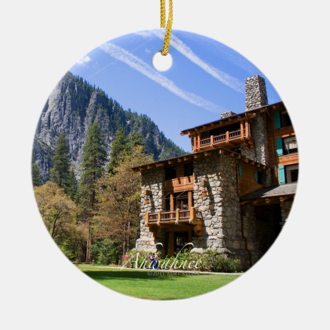 Ahwahnee Ceramic Tree Decoration (Front)