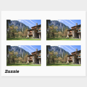 Ahwahnee Photograph Rectangular Sticker