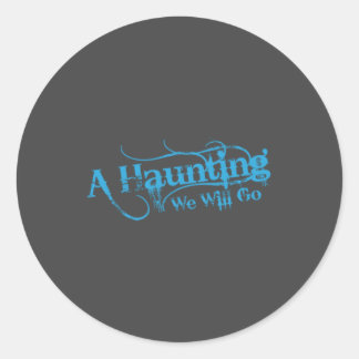 AHWWG Blue Logo Grey Background(1 Inch Logo) Classic Round Sticker
