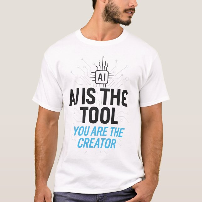 AI Aesthetic Creator: Abstract Co-Creation Digital T-Shirt (Front)