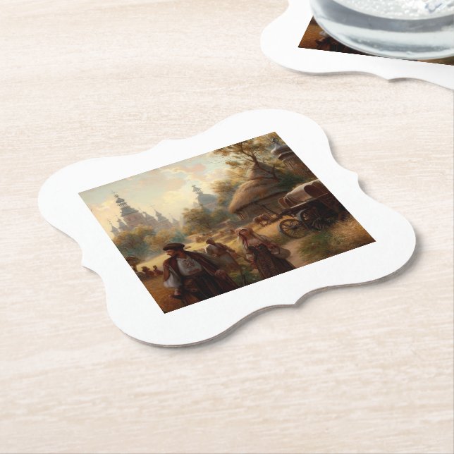 AI Amazingly done Creation Paper Coaster (Angled)