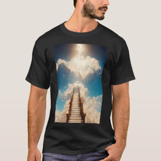 AI Art Gallery Stairway to Heaven Dont Look Down T-Shirt