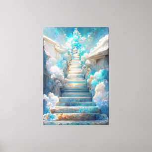 AI Art Gallery™ - Stairway to Heaven: Faith Canvas Print