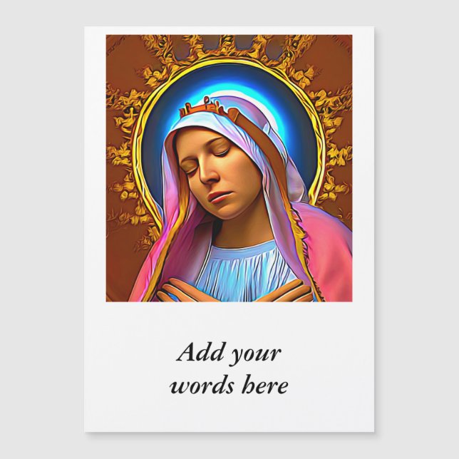 AI Art of The Blessed Virgin Mary (Front)