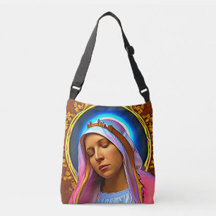 AI Art of The Blessed Virgin Mary Crossbody Bag