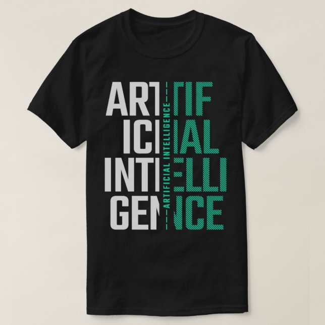 AI Artificial Intelligence Futuristic Nerd Gift  T-Shirt (Design Front)