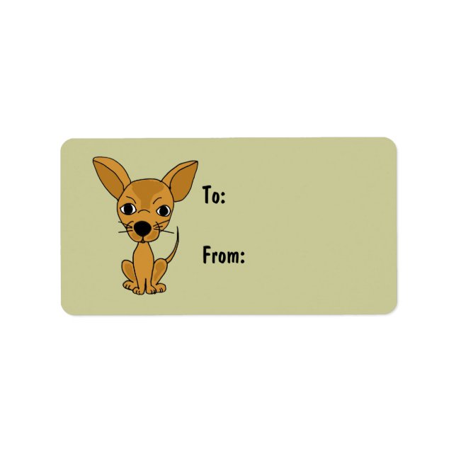 AI- Awesome Chihuahua Gift Tags (Front)