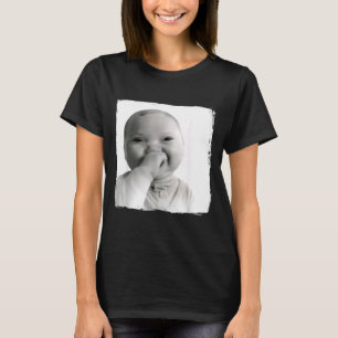 Ai Baby Giggling Holding Back Laugh Funny Viral Ge T-Shirt