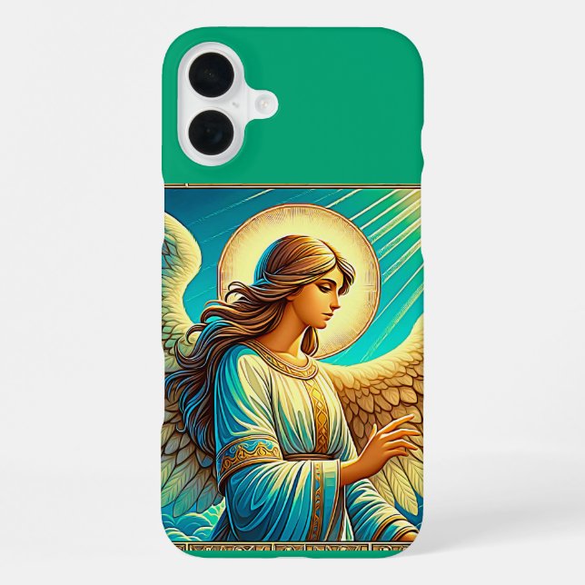 AI Beautiful Angel Expressionist Effect iPhone Case (Back)