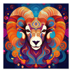 AI Big Horn Sheep  Photo Print
