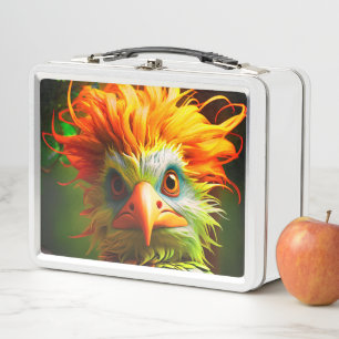 Ai Bird Metal Lunch Box