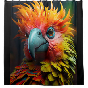 Ai Bird Shower Curtain