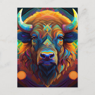 AI Bison Postcard