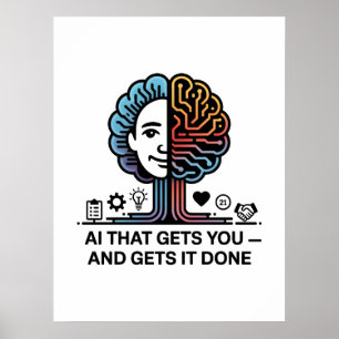 AI Brain Tech Design for Innovators Poster