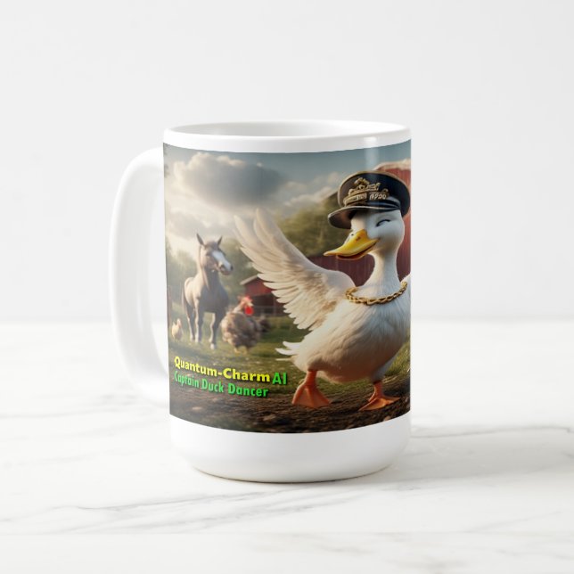 AI Captain Duck Dancer v1.0 Coffee Mug (Front Left)