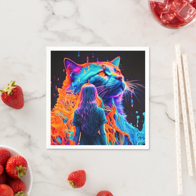 Ai Cat Napkin (Insitu)