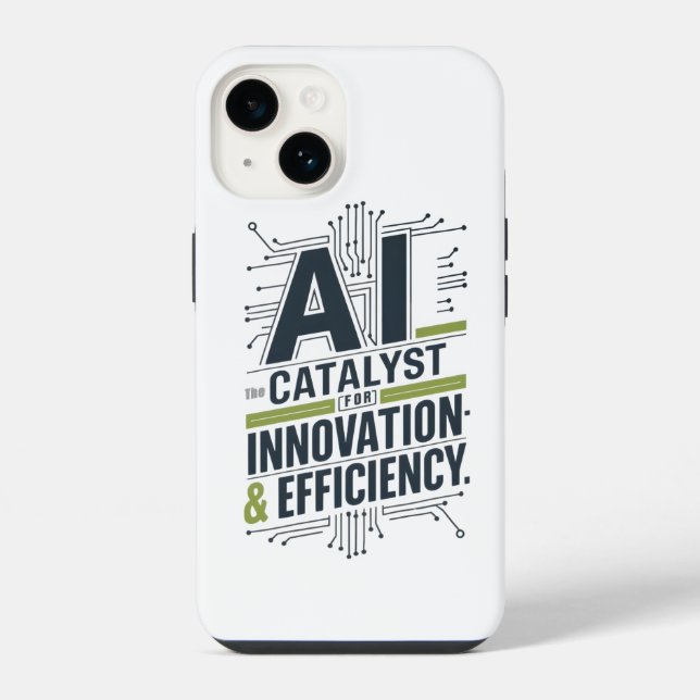 AI – Catalyst for Innovation & Efficiency iPhone Case (Back)