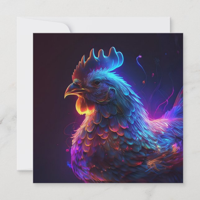 AI Chicken Holiday Card (Front)