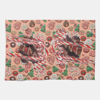 AI Christmas Goodies Kitchen Towel