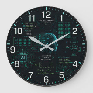 AI Coding Programming Computer Science Software Large Clock