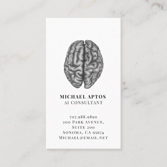 AI Consultant Business Card (Front)