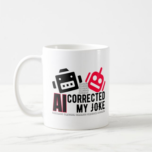 AI Corrected my Joke.w Coffee Mug (Left)