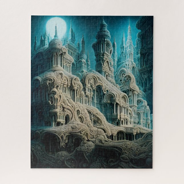 AI-created, Stunning Architecture Jigsaw Puzzle (Vertical)