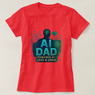 AI Dad: Powered by Love & Logic. FATHER DAY GIFTS T-Shirt