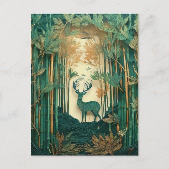 AI Deer Postcard (Front)