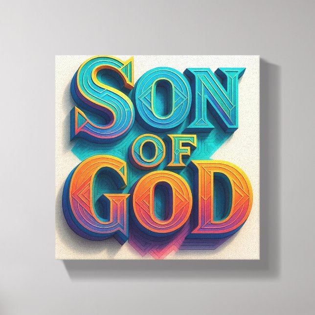 Ai design Son of God Canvas Print (Front)