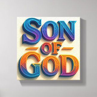 Ai design Son of God Stretched Canvas Print 