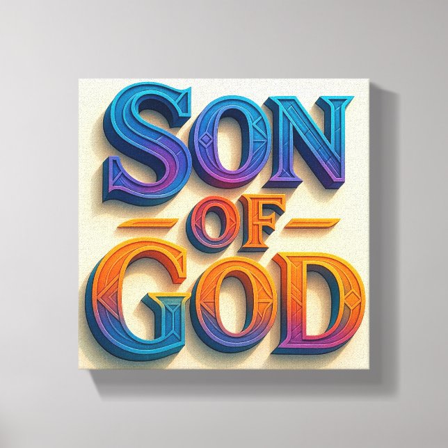 Ai design Son of God Stretched Canvas Print  (Front)